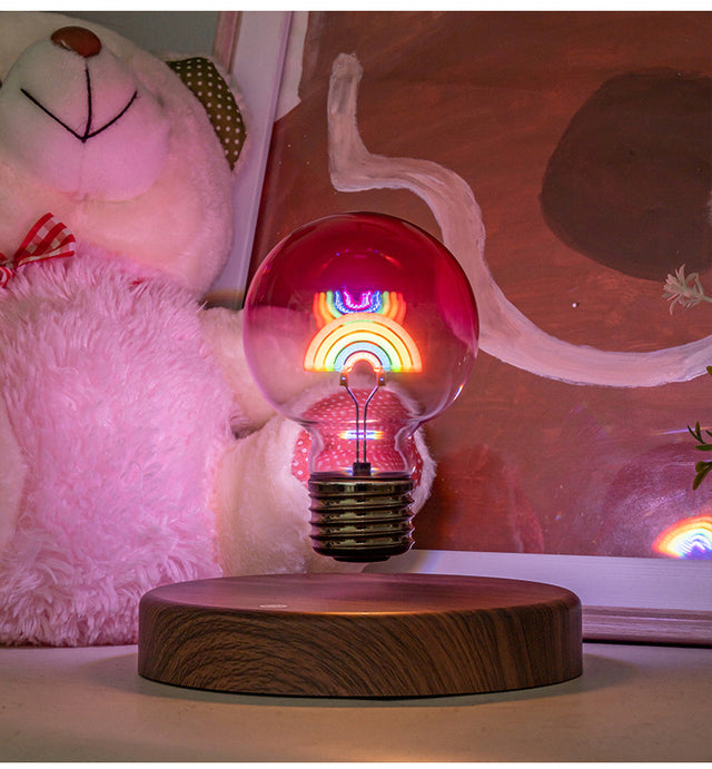 Magnetic Floating Lamp Levitation Rainbow Bulb Nightlight Creativity Room Decor