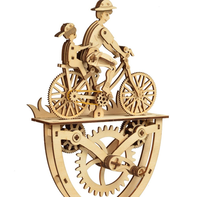 3D Wooden DlY Handmade Bicycle Wooden Assembled Model Assembled Puzzle Toy
