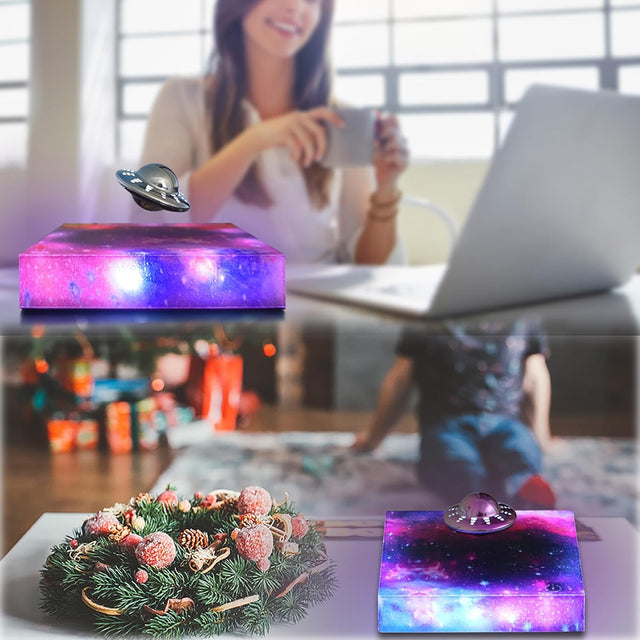 Levitating UFO Lamp Floating RGB Galaxy Light Home Decor Display Cool Gadgets