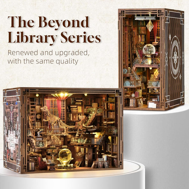 Book Nook Kit DIY Miniature House Kit Dollhouse Booknook Tiny Library 3D Puzzle