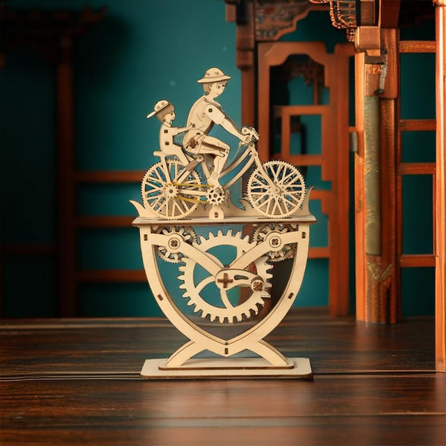 3D Wooden DlY Handmade Bicycle Wooden Assembled Model Assembled Puzzle Toy