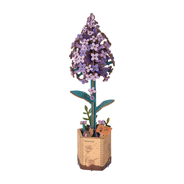 Flower Bouquet DIY 3D Wooden Puzzle  Floral Craft Kit  Creative Home Decor Gift