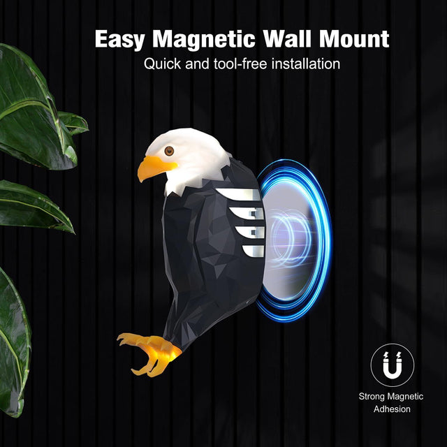 Bald Eagle Wall Light Magnet American Eagle LED Night Light with Remote Control