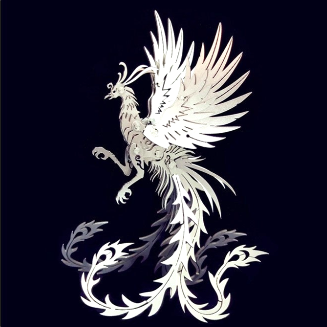 DIY 3D Metal Mechanical Phoenix Assembly Building Models Kit