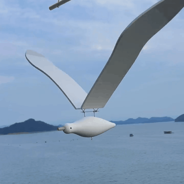 Creative Wall Hanging Flying Wooden Seagull Bird Wood Artwork Home Decor