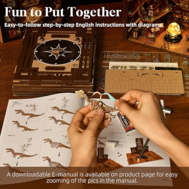 Book Nook Kit DIY Miniature House Kit Dollhouse Booknook Tiny Library 3D Puzzle