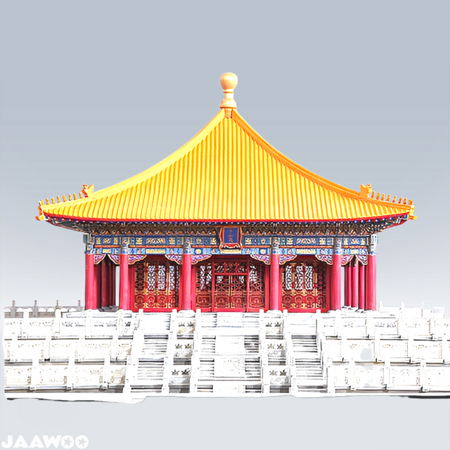 Zhonghe Hall Collection Building 3D Puzzles Mortise and Tenon DIY Model Kit