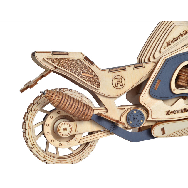 3D Wooden Puzzle Motorcycle Vehicle Model Kit DIY Assembly Toy Creative Gift