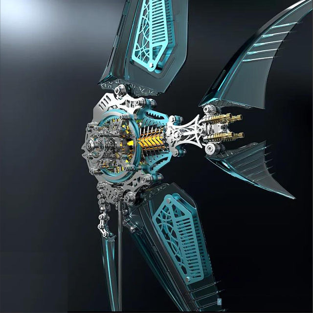 Mechanical 3D DIY Vibrant Angelfish Steampunk Assembly Model Kit with Creative Fins