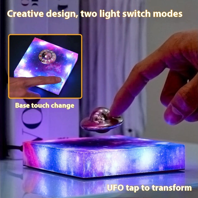 Levitating UFO Lamp Floating RGB Galaxy Light Home Decor Display Cool Gadgets