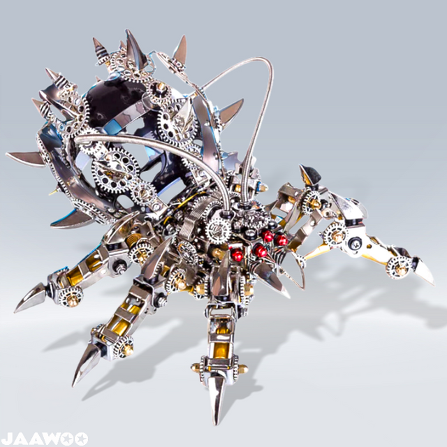 DIY 3D Metal Spider with Bluetooth Speaker Puzzle Model Kit Games Creative Gift