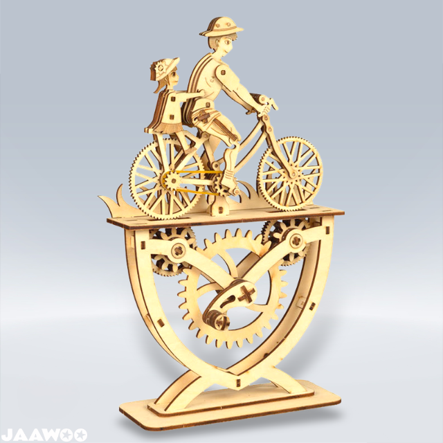 3D Wooden DlY Handmade Bicycle Wooden Assembled Model Assembled Puzzle Toy
