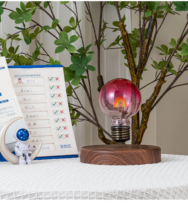 Magnetic Floating Lamp Levitation Rainbow Bulb Nightlight Creativity Room Decor