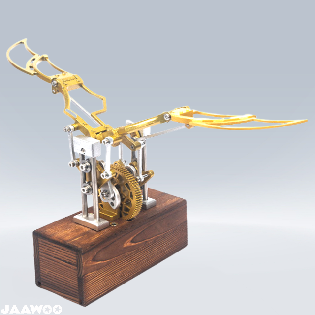 Mechanical Flapping Wings Dynamic 3D DIY Mechanical Metal Ornithopter Model Kit