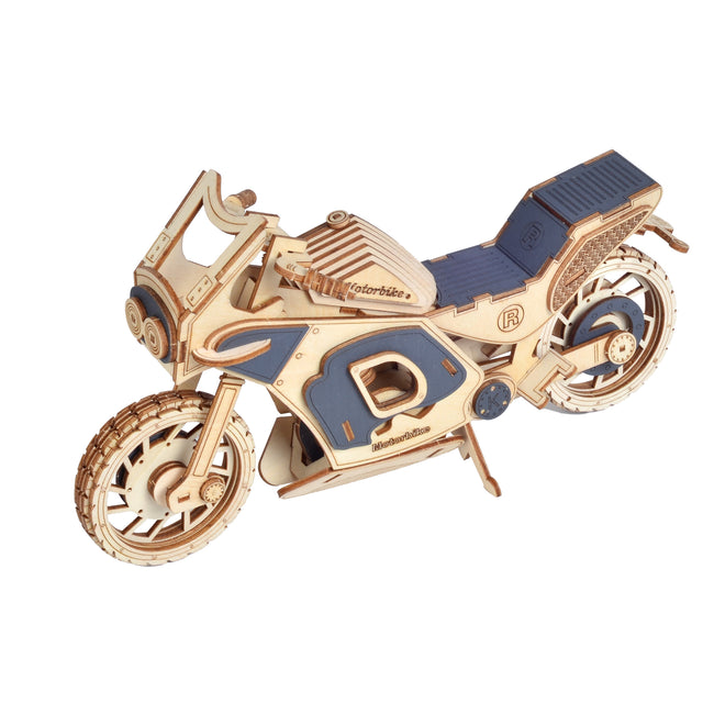 3D Wooden Puzzle Motorcycle Vehicle Model Kit DIY Assembly Toy Creative Gift