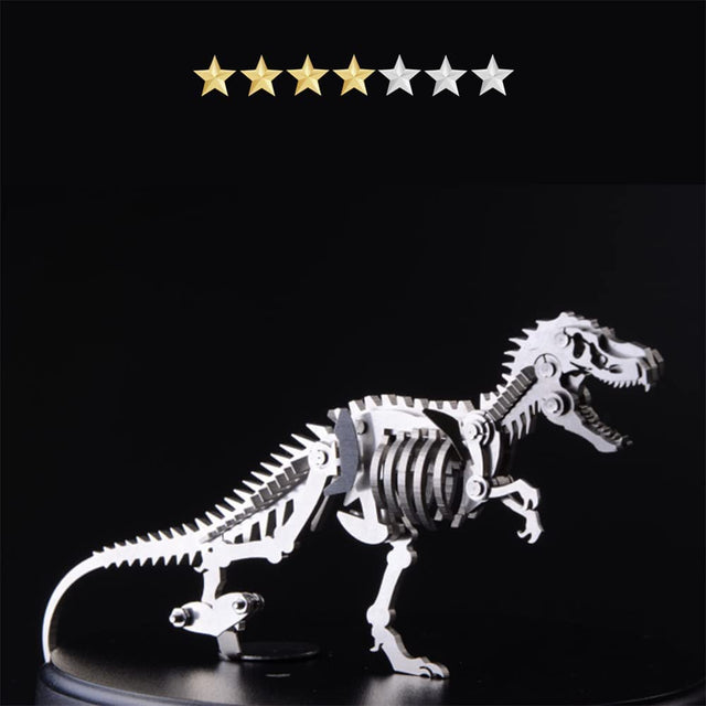 3D Metal Mechanical Steel Dinosaur Assembly Ornaments Model Kit