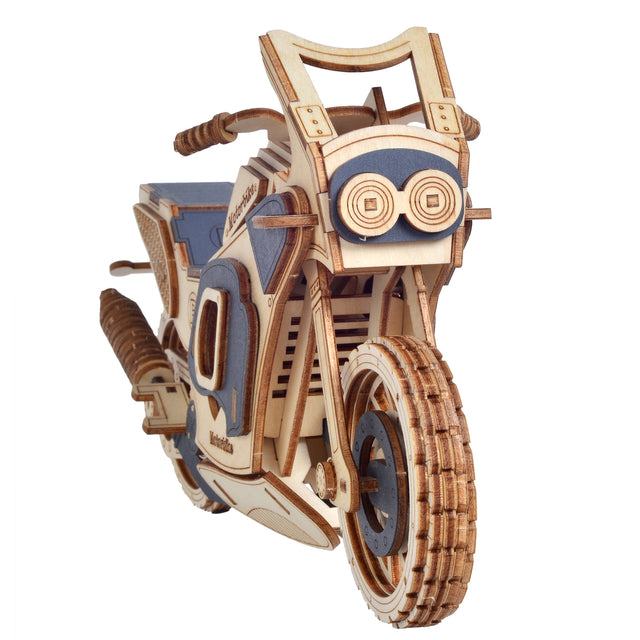 3D Wooden Puzzle Motorcycle Vehicle Model Kit DIY Assembly Toy Creative Gift