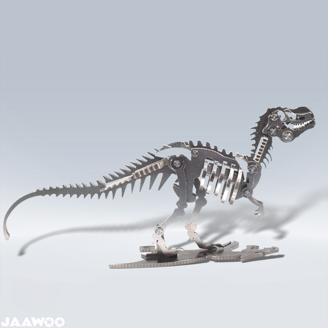 3D Metal Mechanical Steel Dinosaur Assembly Ornaments Model Kit