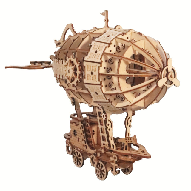 3D Wooden DlY Handmade Airship Assembled Model Building Kit Puzzle Toy