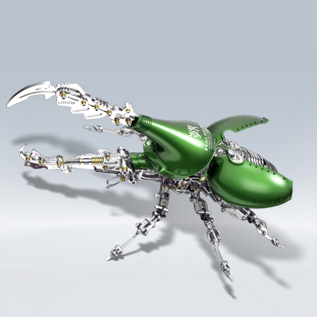DIY 3D Beetle Insects with Long Horn Metal Model Puzzles Kits