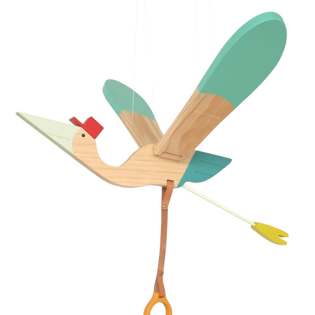 Handmade Creative Wall Hanging Flying Wooden Bird Wood Artwork Decor For Kids