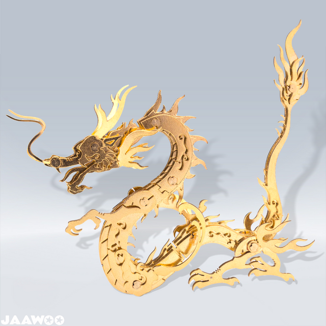 DIY 3D Metal Mechanical East Dragon Assembly Building Models Kit