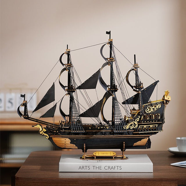DIY Ship Model Toys The Seahorse Barque 3D Wooden Puzzle Boys Gift Ship Models