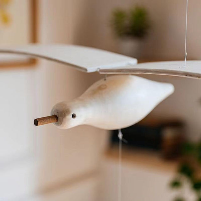 Creative Wall Hanging Flying Wooden Seagull Bird Wood Artwork Home Decor